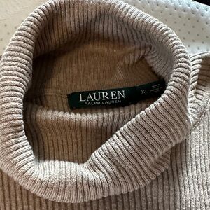 Lauren Ralph Lauren Women's Beige Cowl Neck Sweater